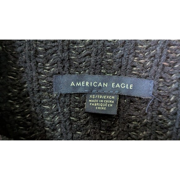 American Eagle Womens Size XS Waffle Knit High Neck Sweater (904) - Picture 3 of 3